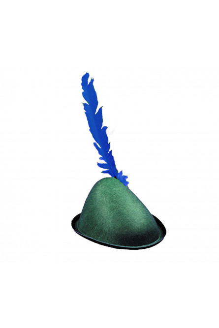 Шляпа с синим пером для Октоберфеста