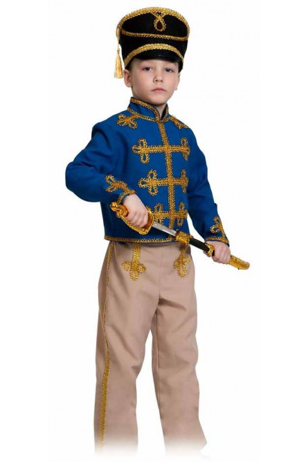 Детский костюм синего Гусара