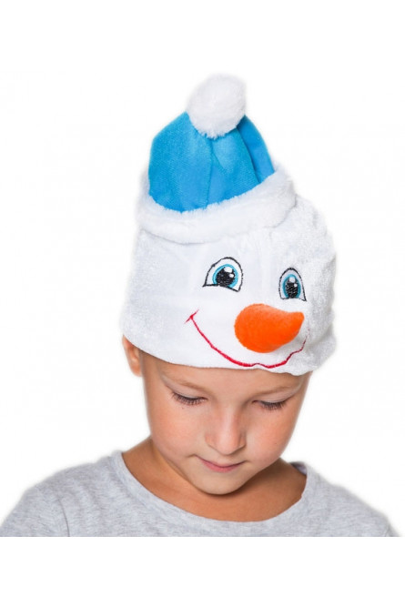 Детская шапка Снеговика