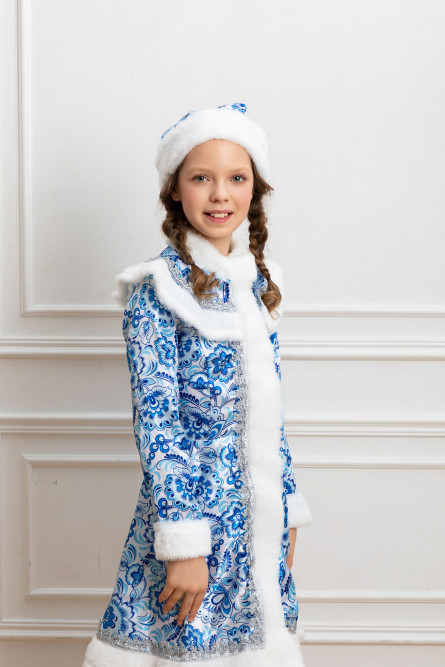 Детский костюм Снегурочки в шубке
