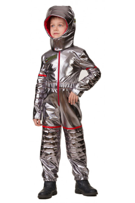 Детский костюм серебристого астронавта