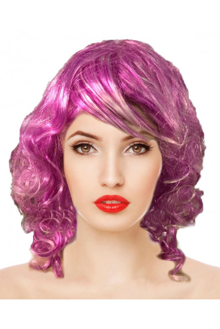 Фиолетовый мелированный парик
