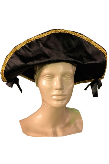 Пиратская шляпа с золотой окантовкой
