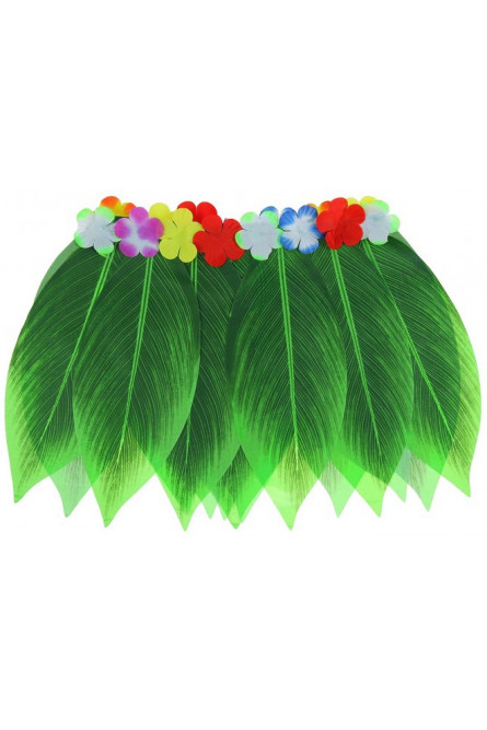 Гавайская юбка Листики и цветочки