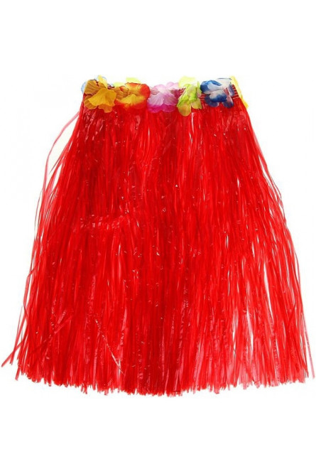 Красная гавайская юбка