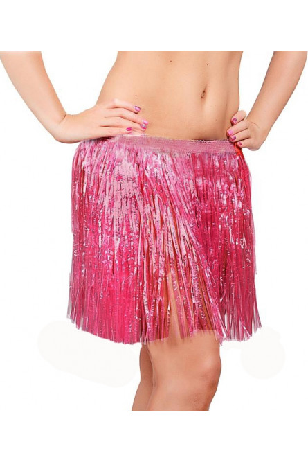 Взрослая гавайская розовая юбка