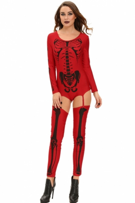 Красный костюм Скелета
