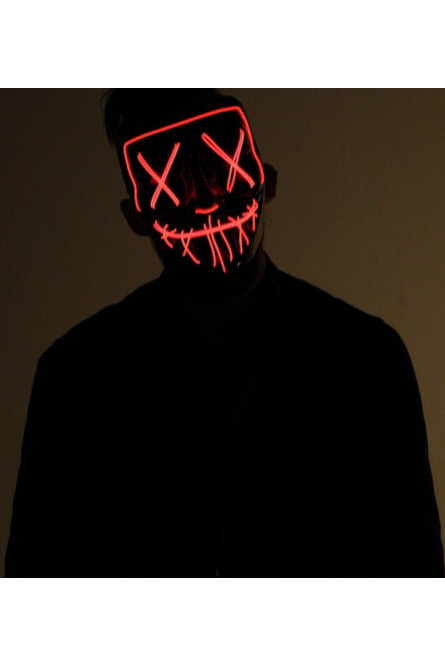 Светодиодная ярко-оранжевая маска