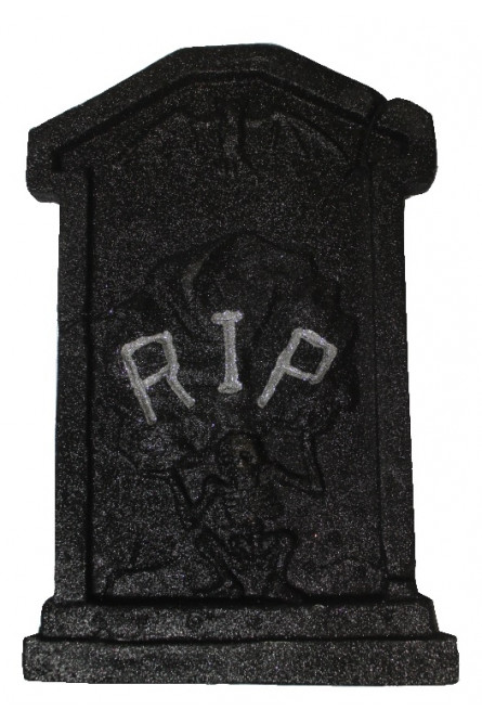 Черное блестящее надгробие RIP