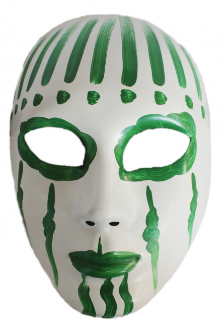 Зелено-белая маска