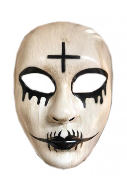 Зловещая маска с крестом
