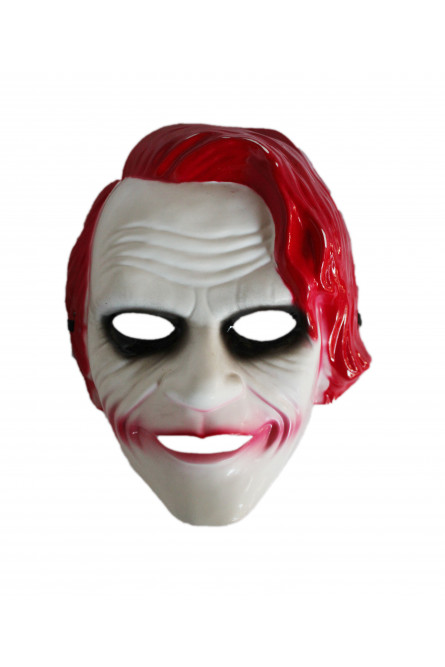Детская маска Джокера с красными волосами