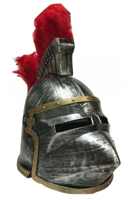 Шлем рыцарский с перьями
