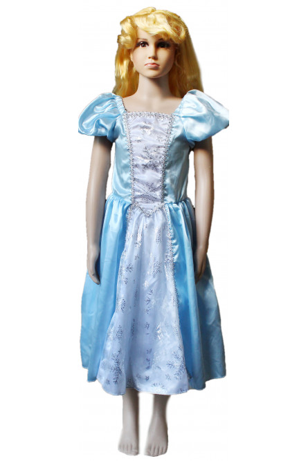 Детский голубой костюм принцессы
