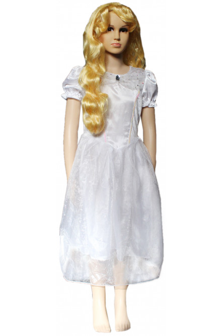 Детское белое платье принцессы