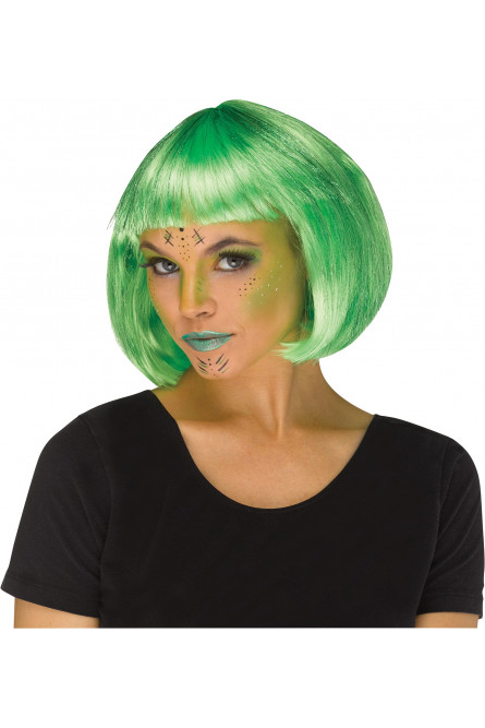 Зеленый парик инопланетянки
