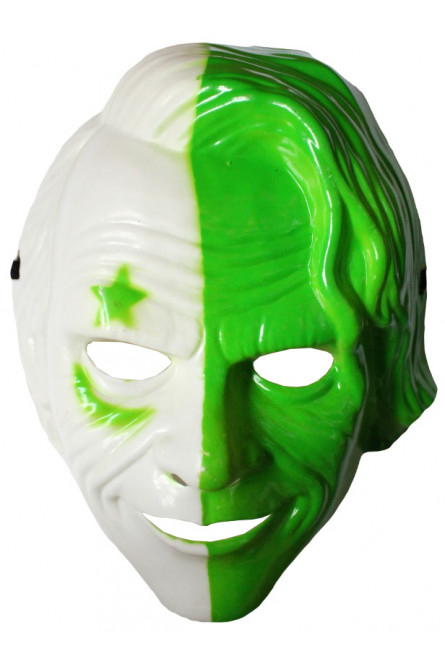 Бело-зеленая маска Джокера