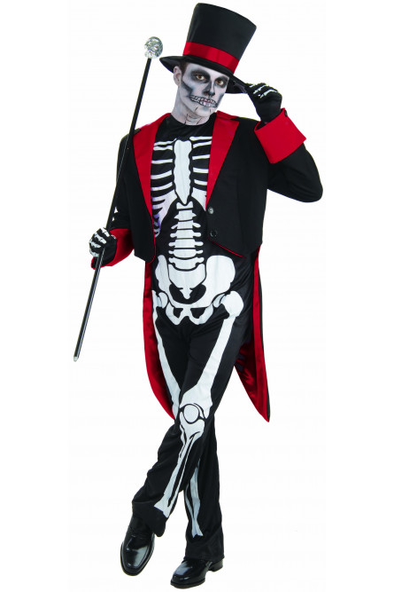 Взрослый костюм Скелета во фраке