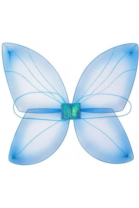 Детские голубые крылья бабочки