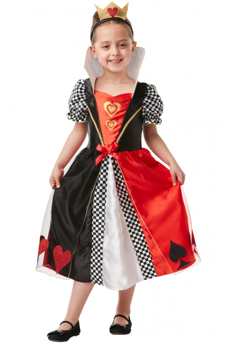 Детский костюм Королевы Сердец с короной