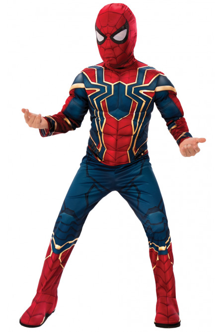 Детский костюм крутого Спайдермена с мышцами