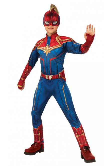 Детский классический костюм Капитана Марвел