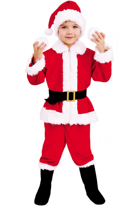 Детский костюм Санта Клауса в сапогах