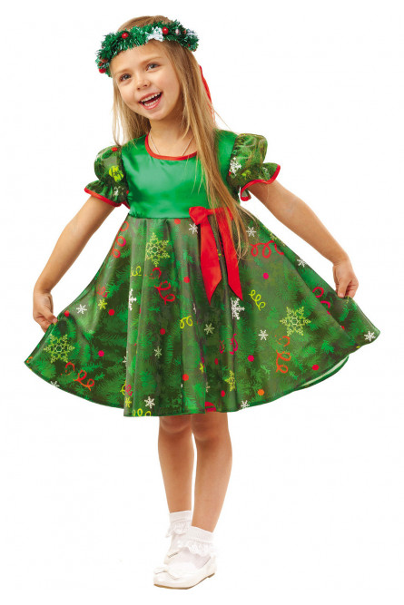 Детский костюм зеленой Елочки