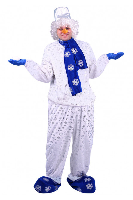 Взрослый костюм Снеговика с шарфом