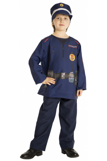 Детский костюм Полицейского в синем