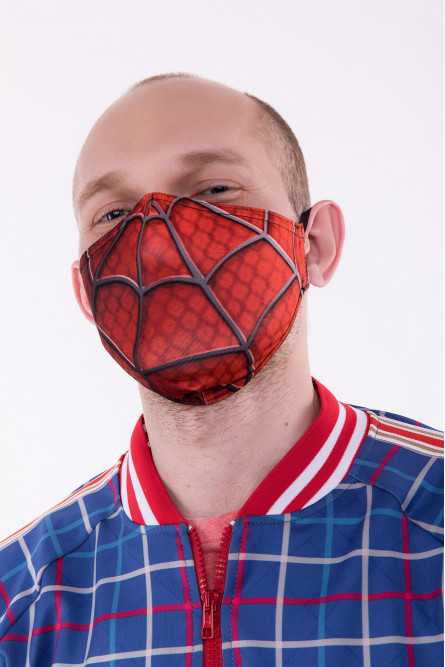 Защитная маска с принтом Спайдермена