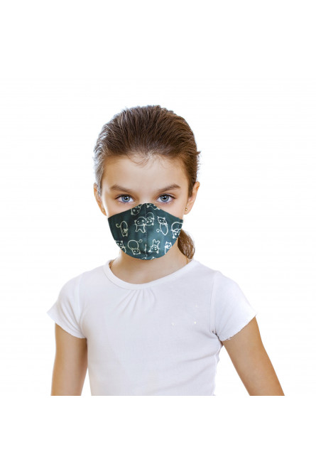 Детская защитная маска с принтом