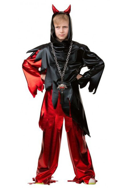 Детский костюм черно-красного Дьявола