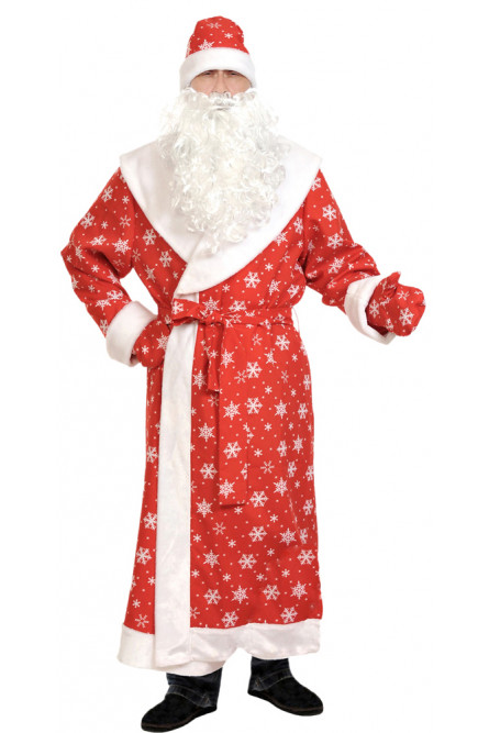 Взрослый костюм Красного Дедушки Мороза