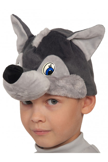 Детская шапочка-маска Волчонок