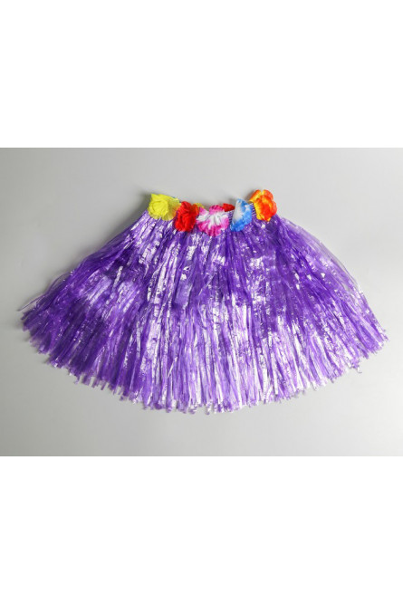 Фиолетовая гавайская юбка
