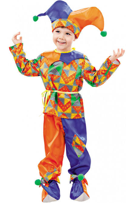 Детский костюм забавного Петрушки