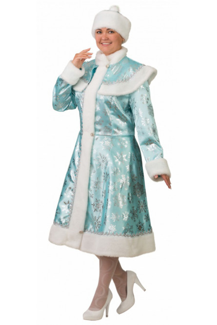 Взрослый костюм бирюзовой Снегурочки