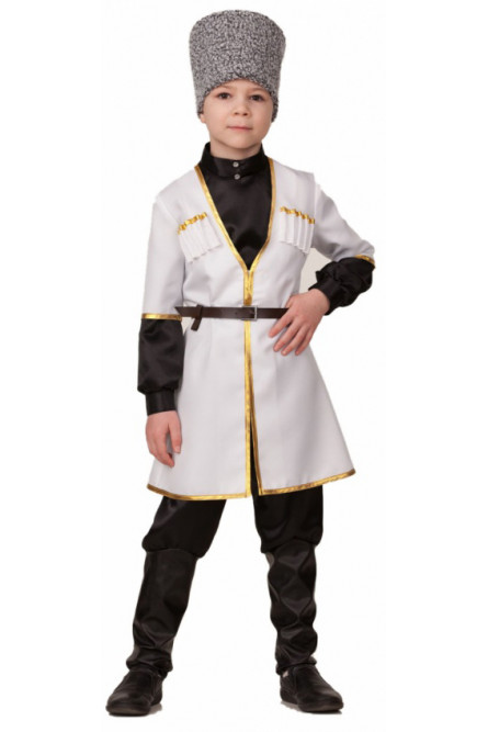 Детский костюм Кавказского мальчика в белом