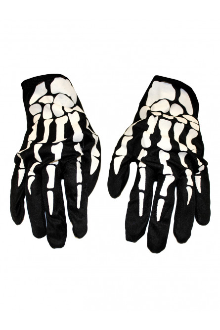 Взрослые перчатки скелет