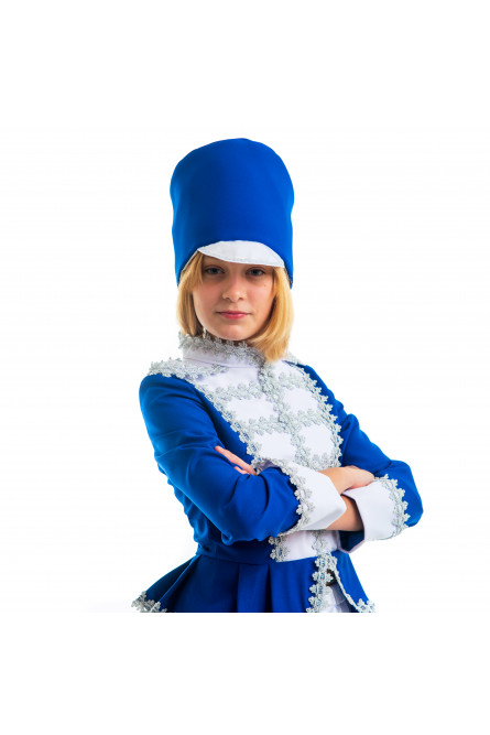 Детский костюм мажоретки в синем