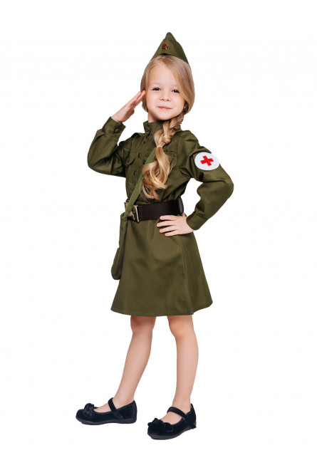 Детский военный костюм медсестры