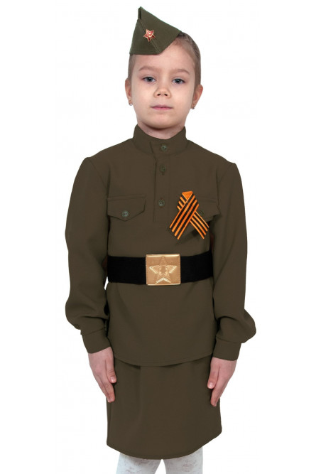 Детский карнавальный костюм солдаточки