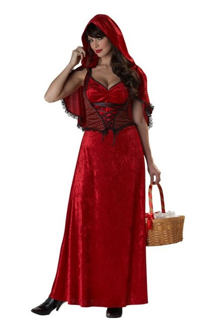 Взрослый костюм красной шапочки для хэллоуина