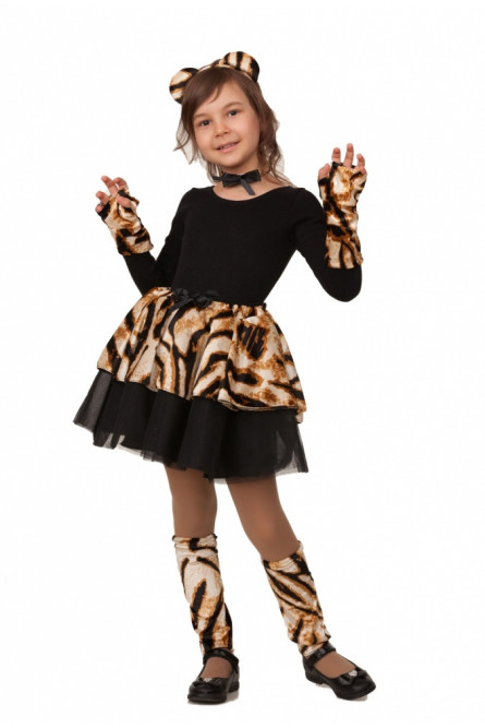 Платье для девочки "Тигрица Тамала"