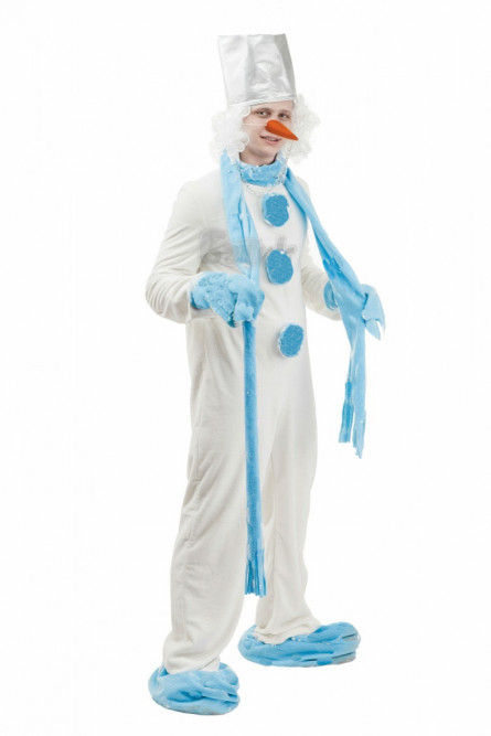 Карнавальный взрослый костюм "Снеговик"