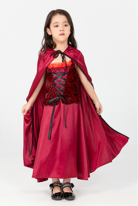 Карнавальное красное платье вампира