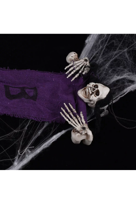 Череп Хэллоуин подвесной Призрак для дома фиолетовый
