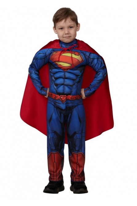 Детский карнавальный костюм Супермэн с мускулами