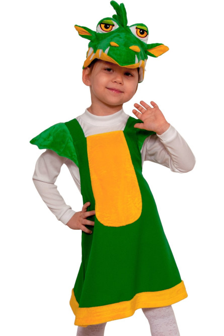 Детский костюм "Дракоша зелёная"